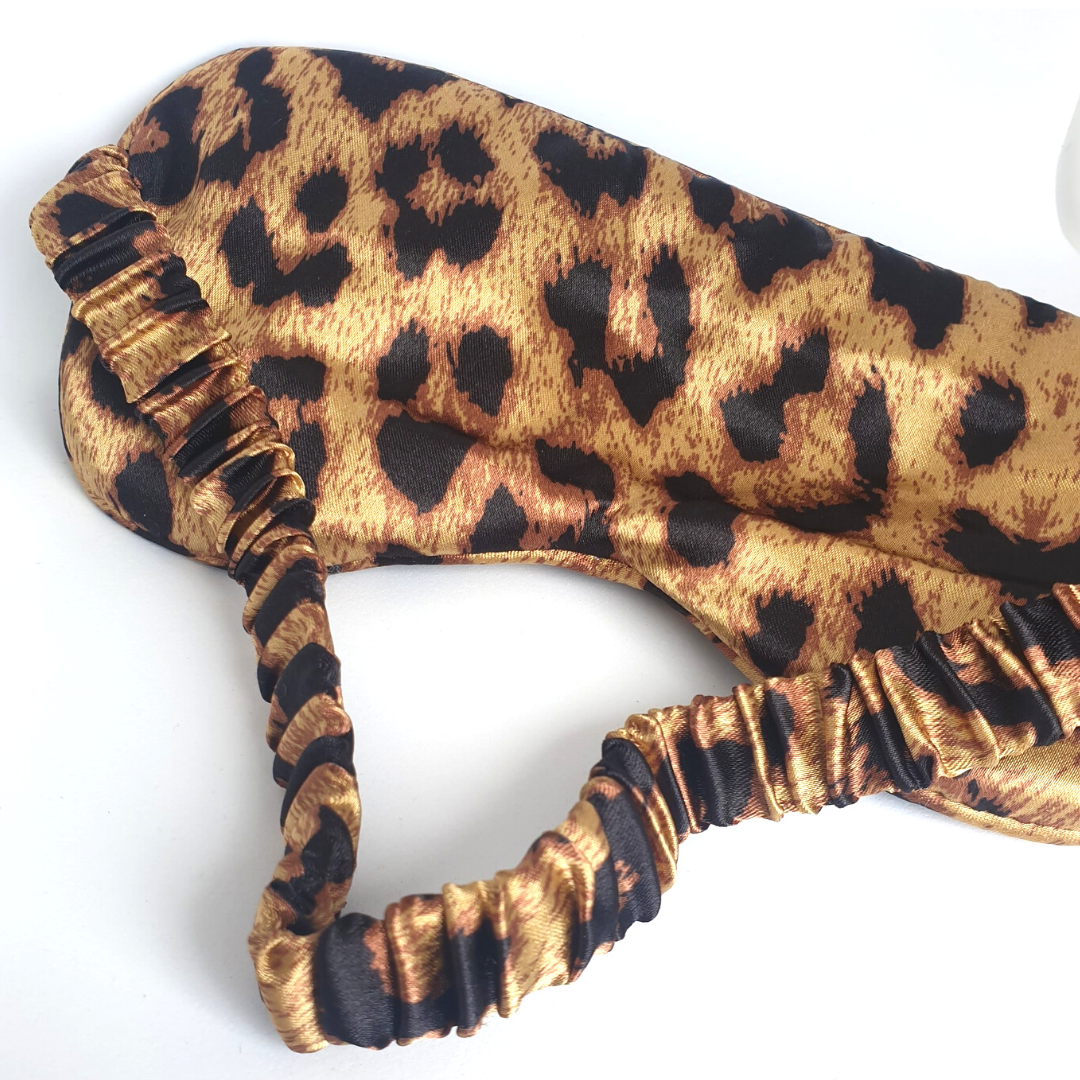 Gift Box - Rosy Lane Leopard Sleep Eye Mask - Super Soft