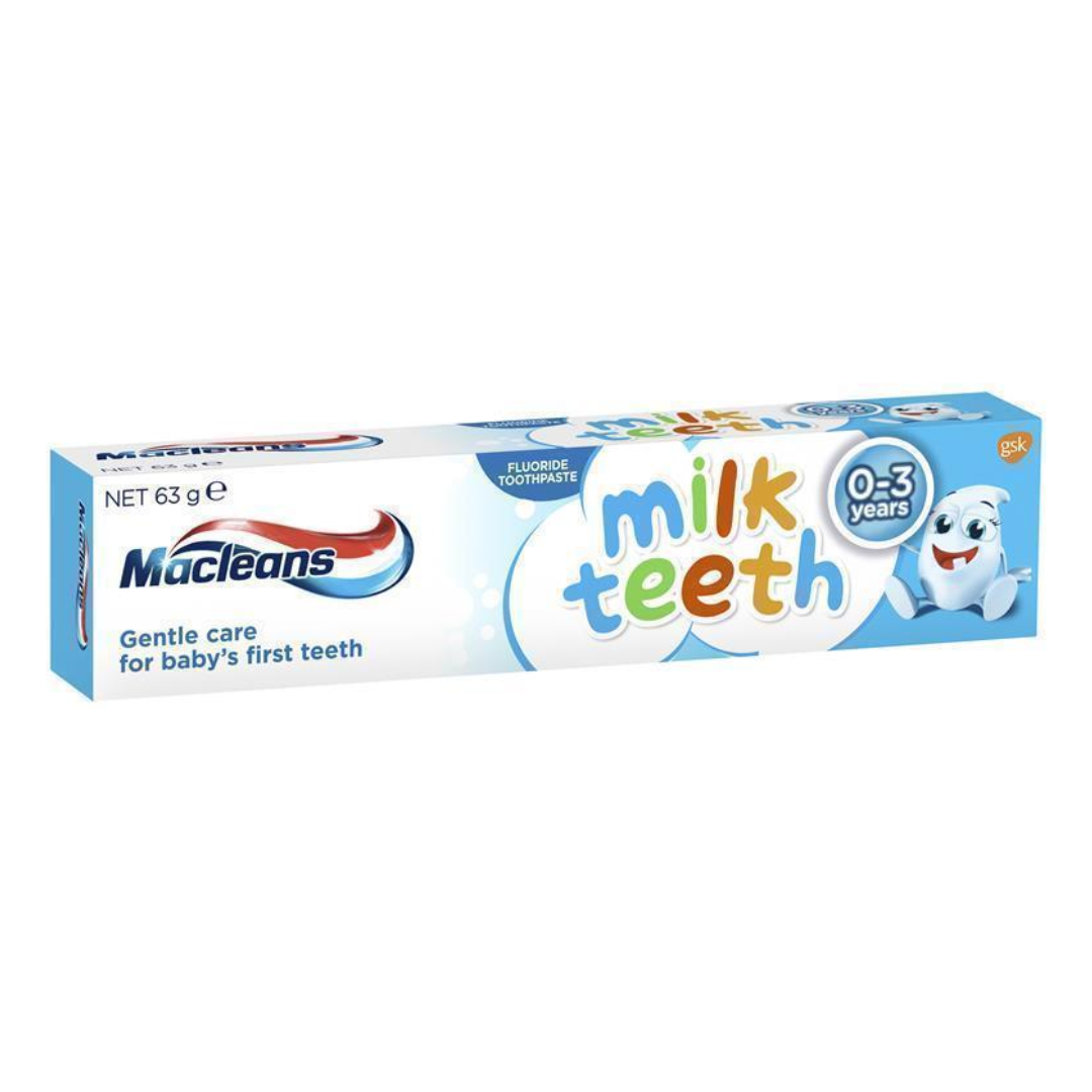 5x Macleans Milk Teeth Toothpaste 0-3 years 63g