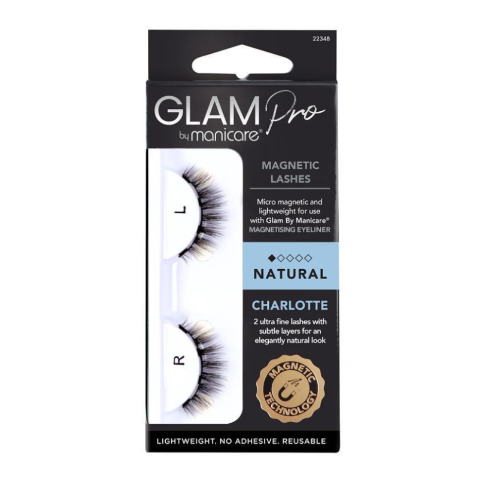 6x Manicare Glam Pro Magnetic Lashes Natural Charlotte