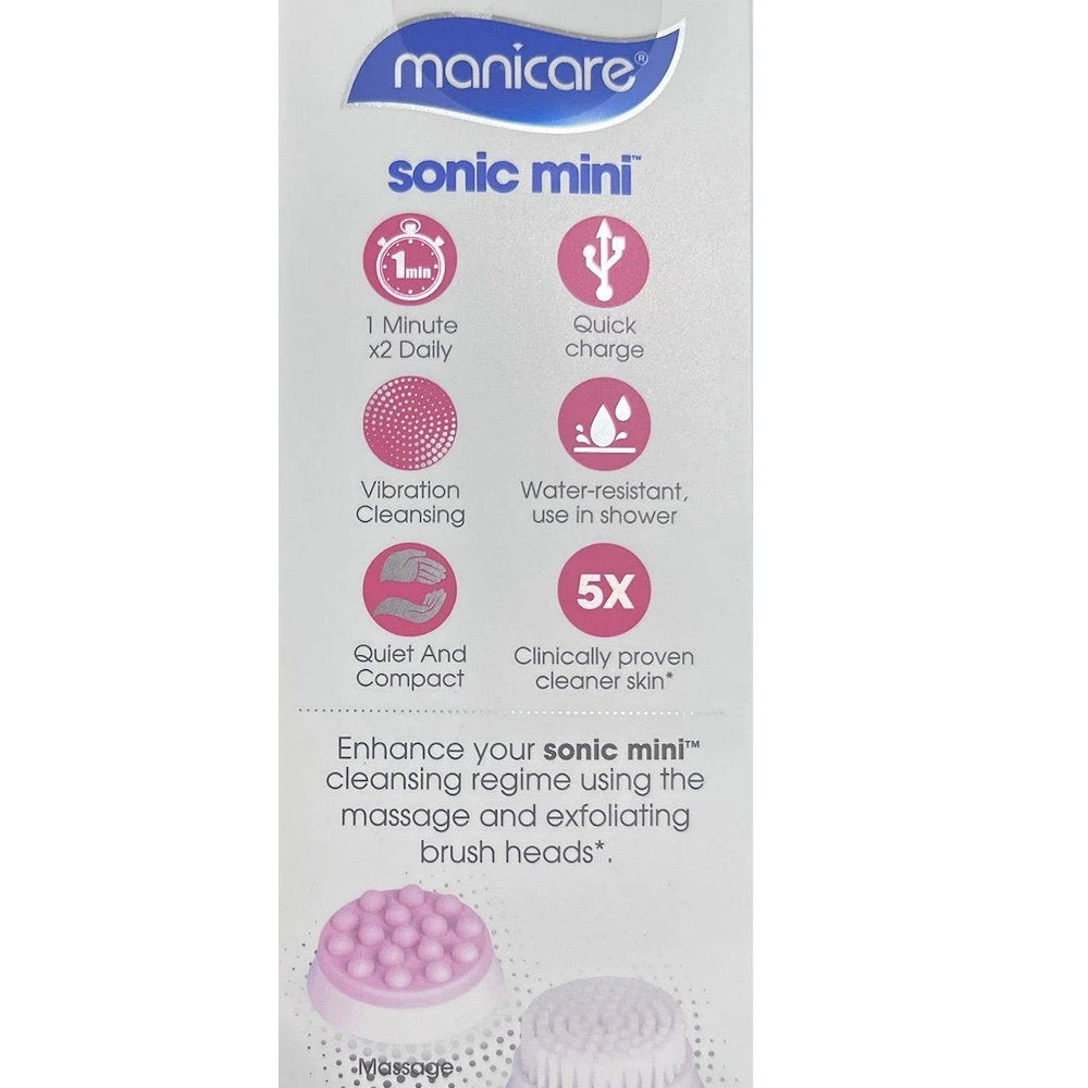 3x Manicare Sonic Mini Facial Cleanser - Rechargeable