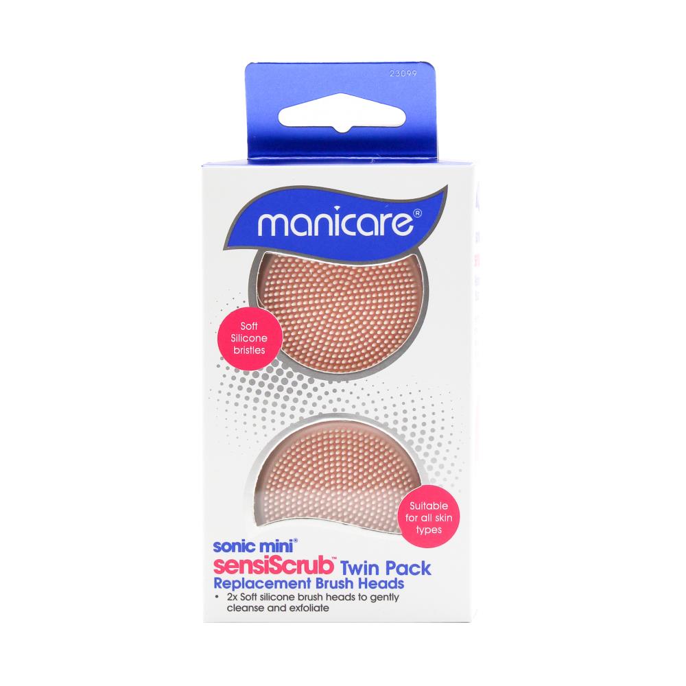 Manicare Sonic Mini SensiScrub Replacement Brush Heads Twin Pack