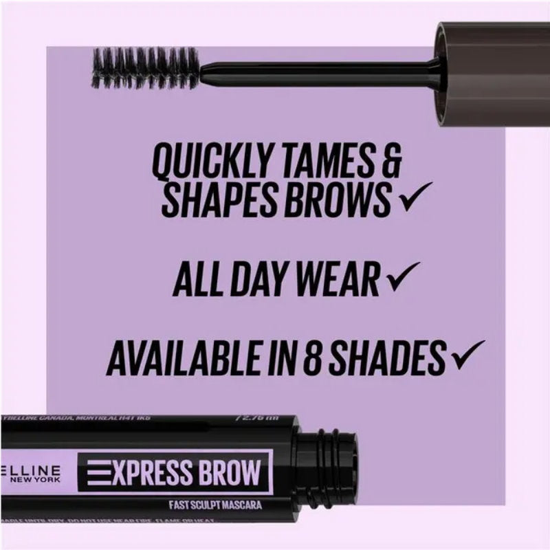 6x Maybelline Brow Fast Sculpt Eyebrow Mascara 06 Deep Brown