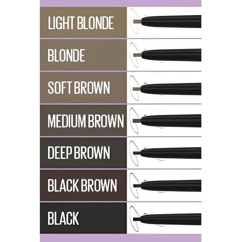 3x Maybelline Brow Ultra Slim Eyebrow Pencil - 01 Blonde
