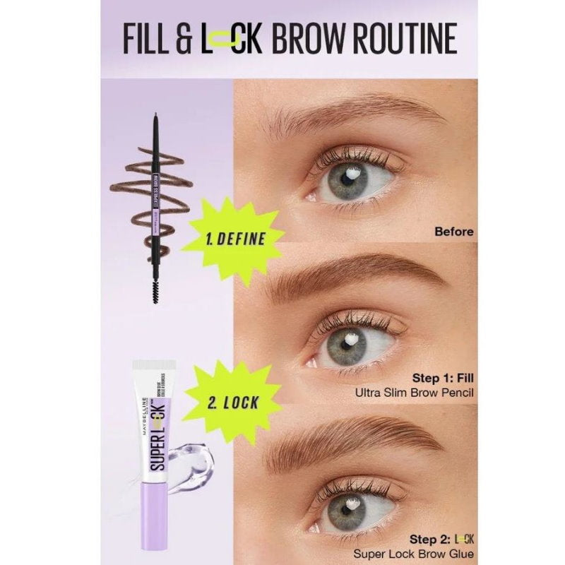 3x Maybelline Brow Ultra Slim Eyebrow Pencil - 01 Blonde