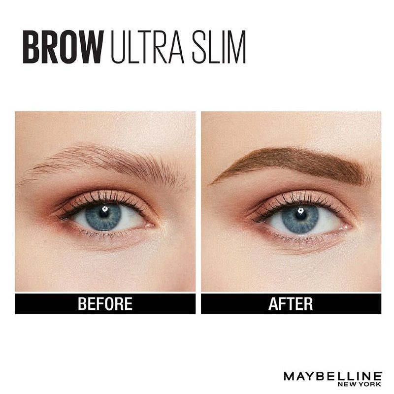 3x Maybelline Brow Ultra Slim Eyebrow Pencil 02 Soft Brown