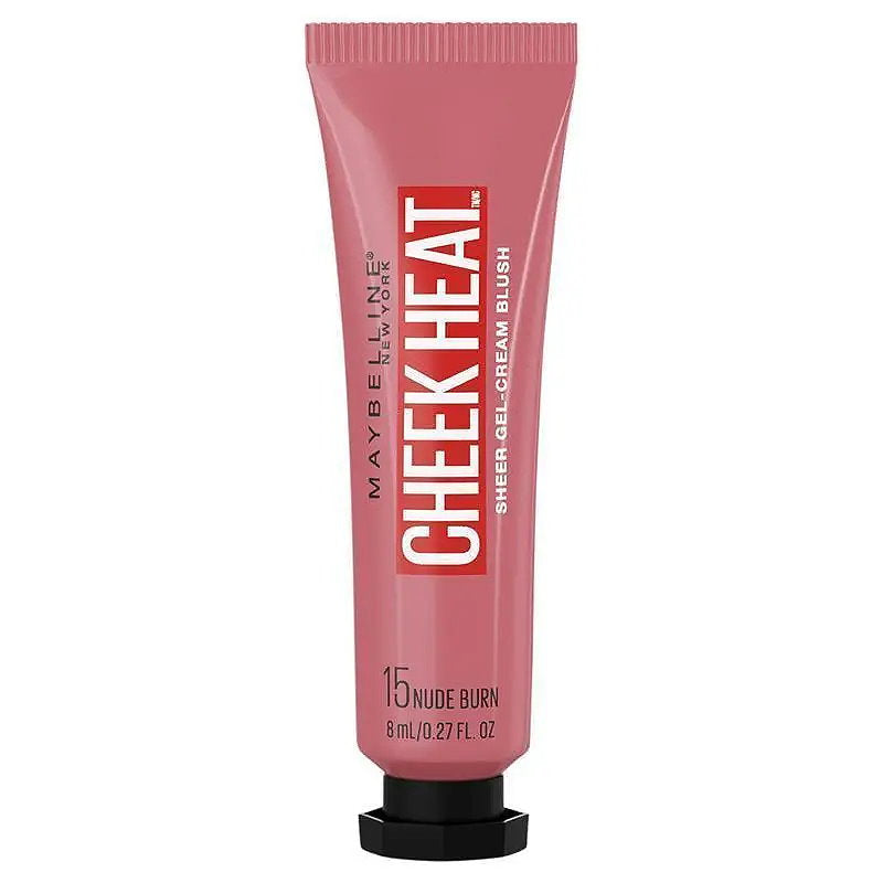 Maybelline Cheek Heat Sheer Gel Cream Blush 8ml 15 Nude Burn