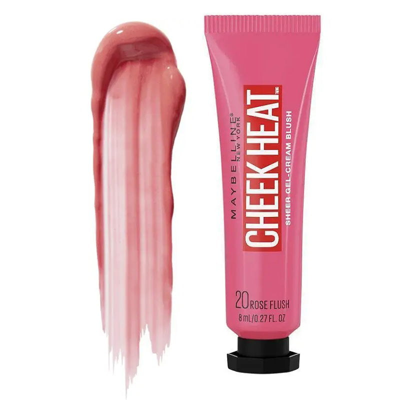 12x Maybelline Cheek Heat Sheer Gel Cream Blush 8ml 20 Rose Flush