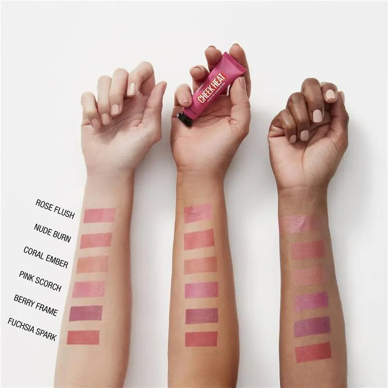 12x Maybelline Cheek Heat Sheer Gel Cream Blush 8ml 20 Rose Flush