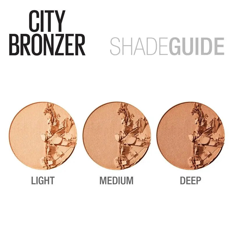 3x Maybelline City Bronzer & Contour Powder 8g 200 Medium Cool