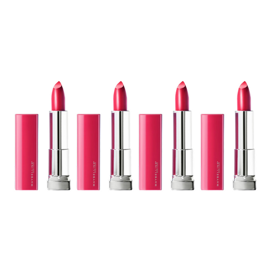 4x Maybelline Color Sensational Cream Lipstick 379 Fuchsia For Me 4.2g