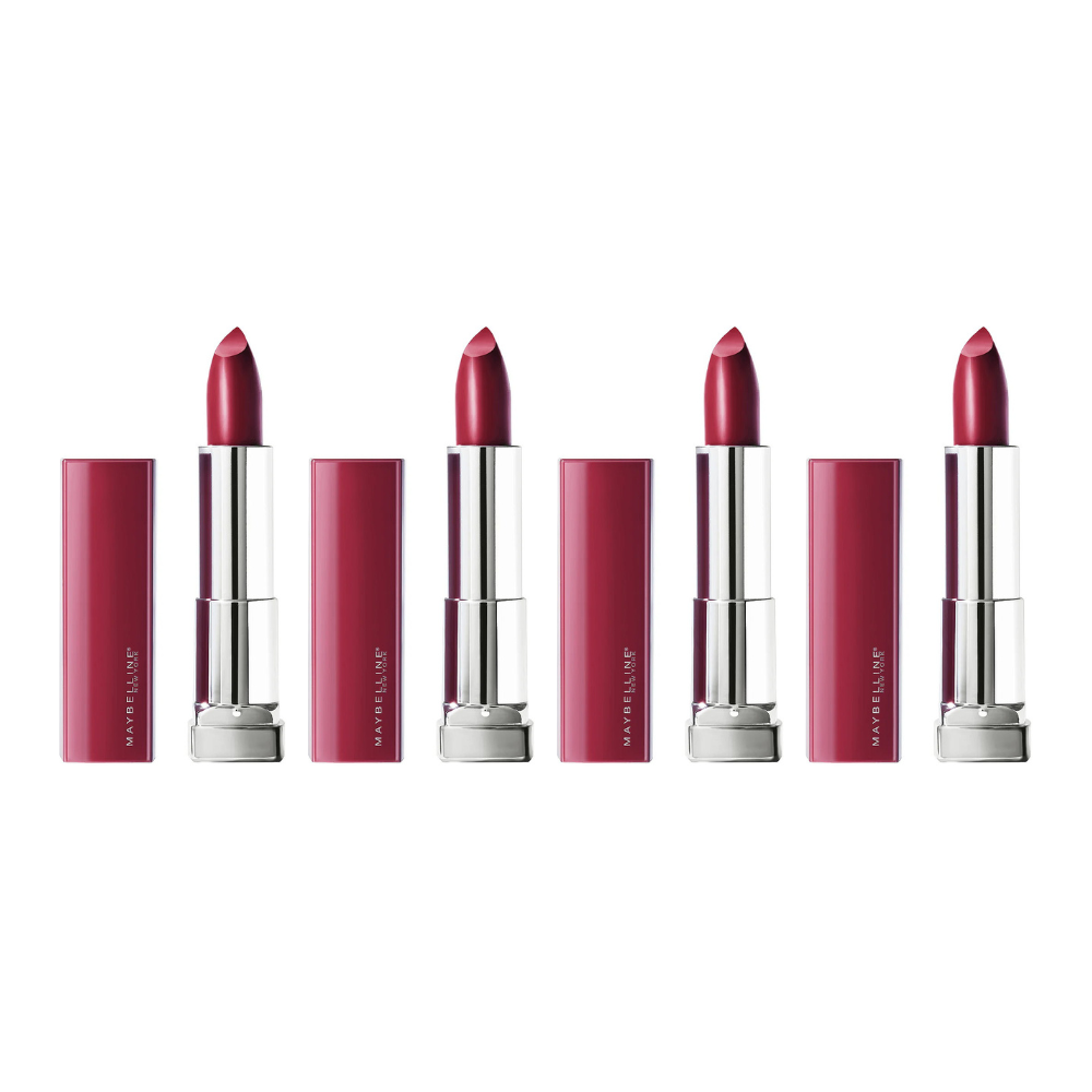 4x Maybelline Color Sensational Cream Lipstick 388 Plum For Me 4.2g