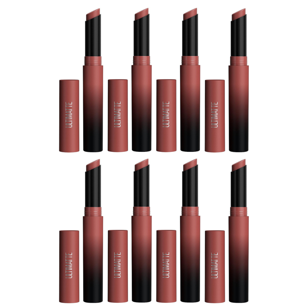 8x Maybelline Color Sensational Ultimatte Matte Slim Lipstick 388 More Mocha