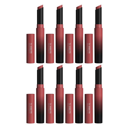 8x Maybelline Color Sensational Ultimatte Matte Slim Lipstick 988 More Blaze