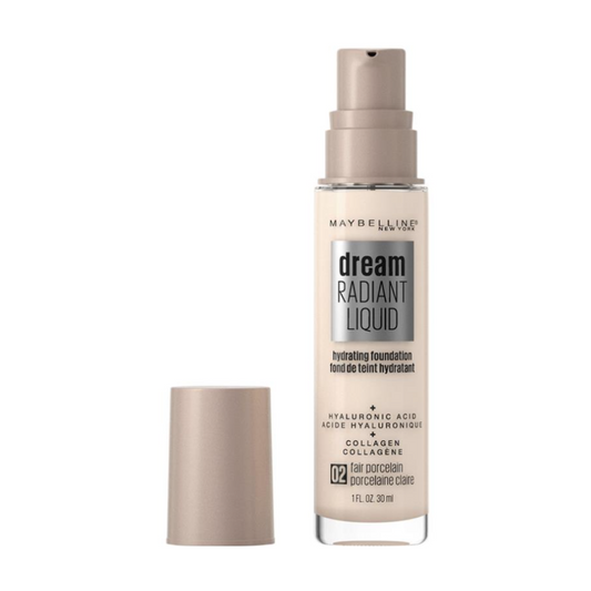 4x Maybelline Dream Radiant Liquid Foundation 30ml 02 Fair Porcelain