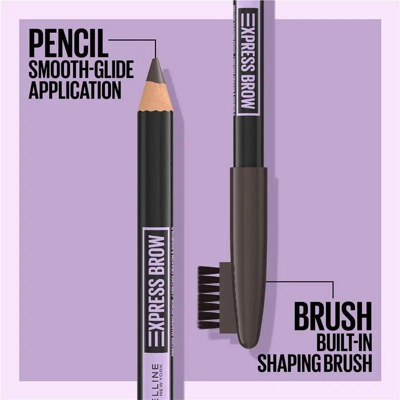6x Maybelline Express Brow Shaping Pencil 03 Soft Brown