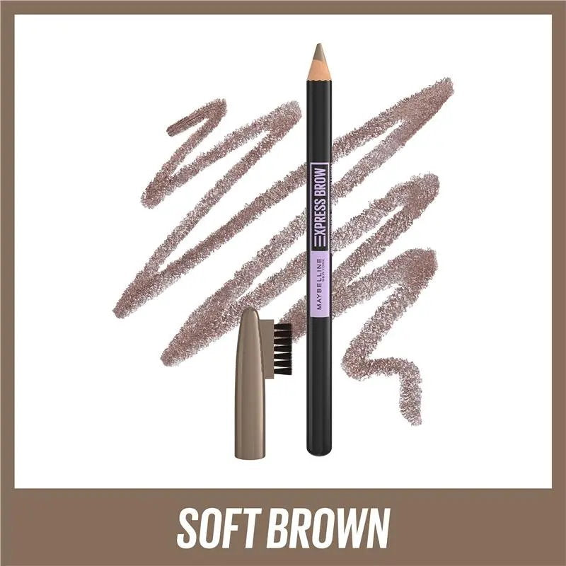 3x Maybelline Express Brow Shaping Pencil 03 Soft Brown