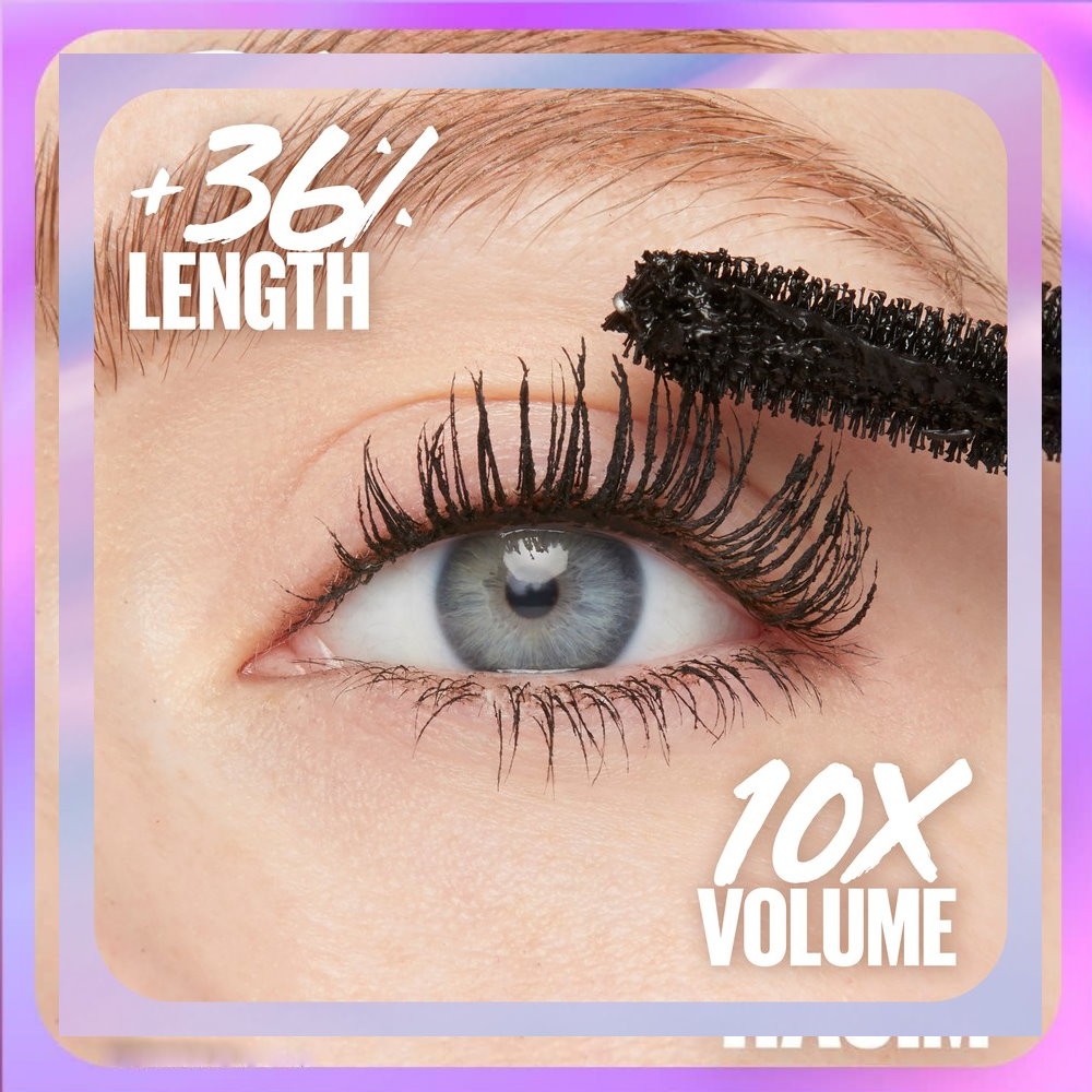 3pk Maybelline The Falsies Surreal Extensions Mascara - 01 Very Black Washable (carded)