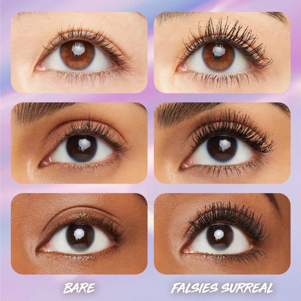 3x Maybelline Falsies Surreal Extensions Waterproof Mascara 10ml 01 Very Black