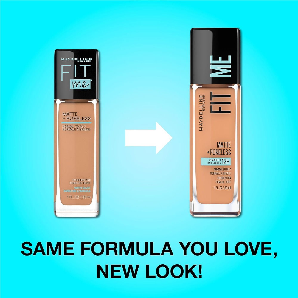 3x Maybelline Fit Me Matte Poreless Mattifying Liquid Foundation 30ml 115 Ivory