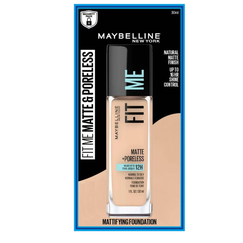 6x Maybelline Fit Me Matte & Poreless Mattifying Liquid Foundation 122 Creamy Beige