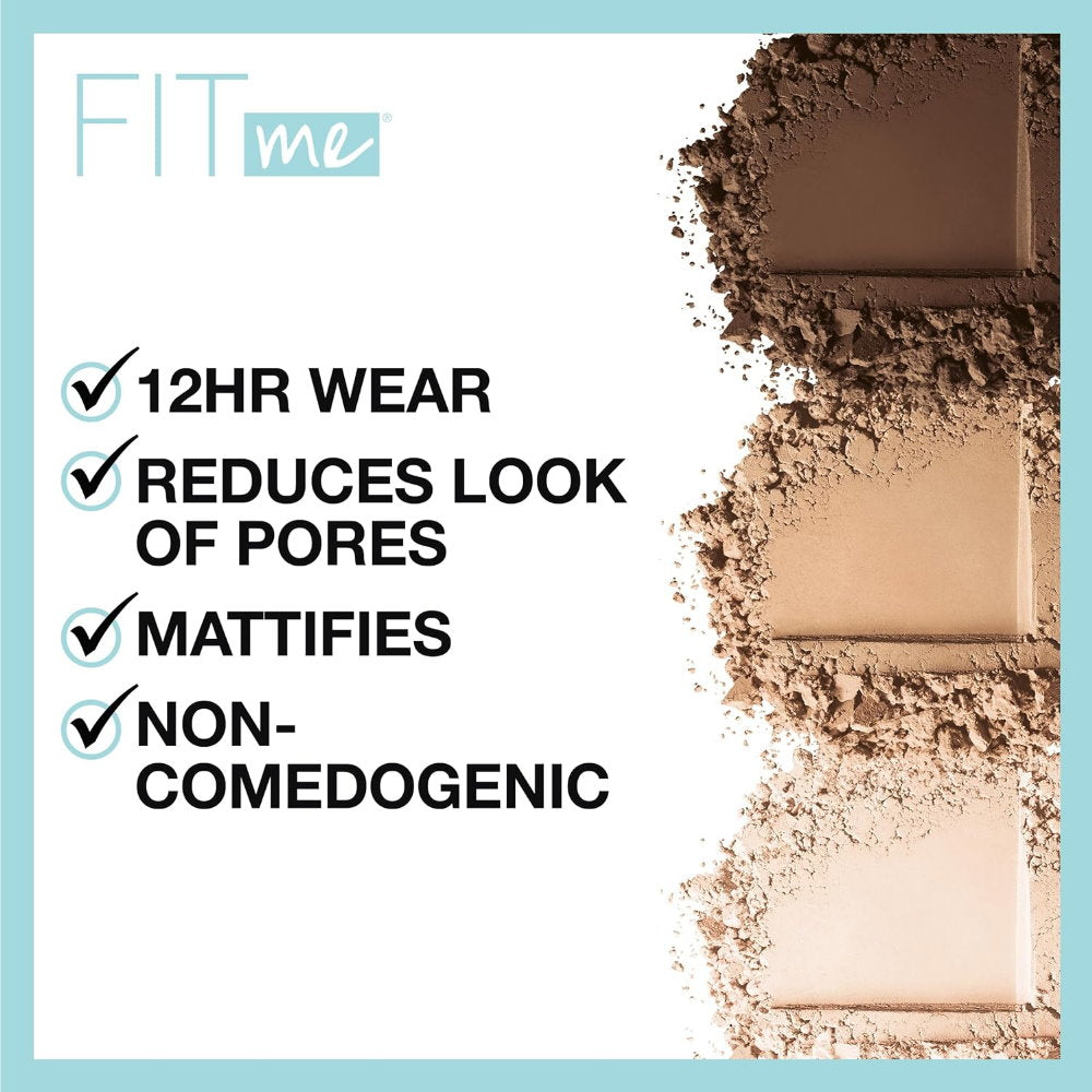 3x Maybelline Fit Me Matte & Poreless Pressed Powder 8.5g 130 Buff Beige