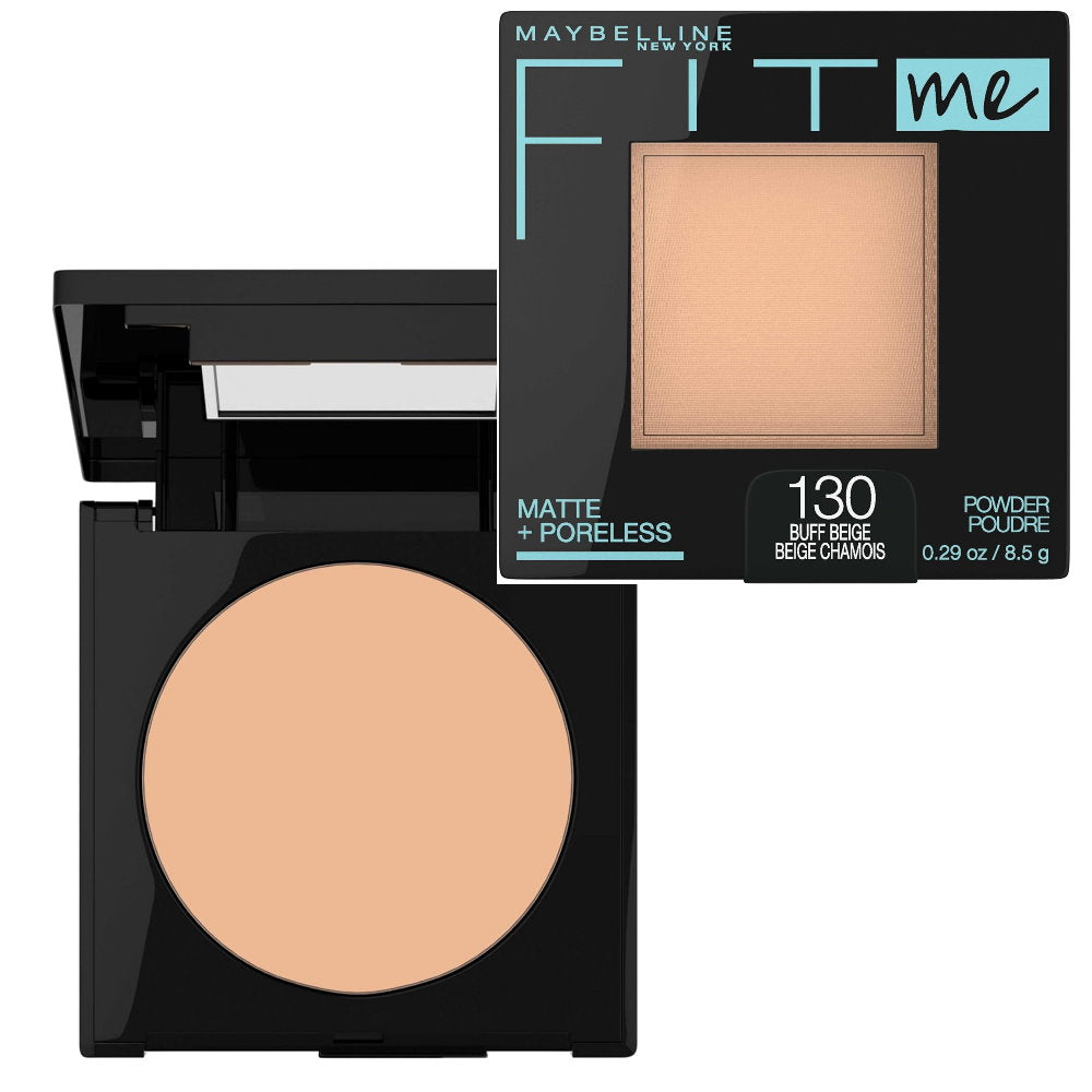 6x Maybelline Fit Me Matte & Poreless Pressed Powder 8.5g 130 Buff Beige