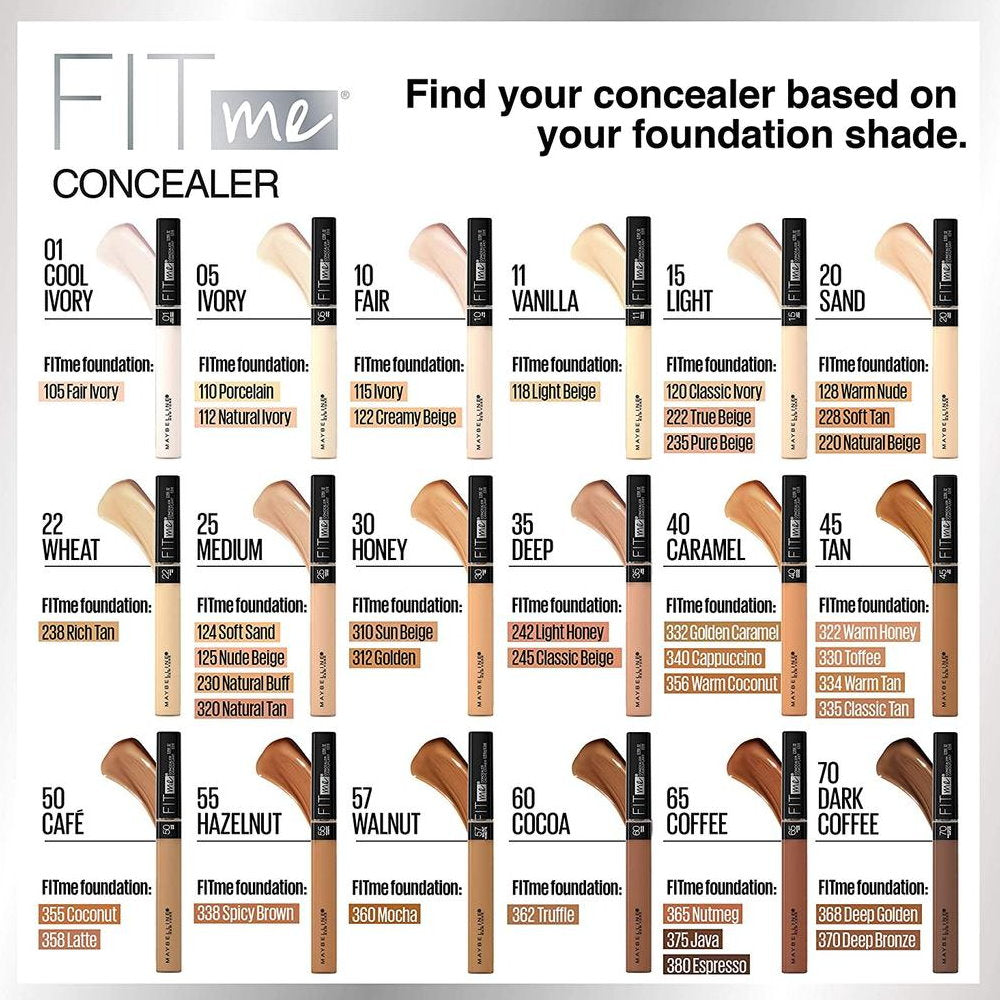 Maybelline Fit Me Natural Coverage Concealer 6.8ml 05 Ivory