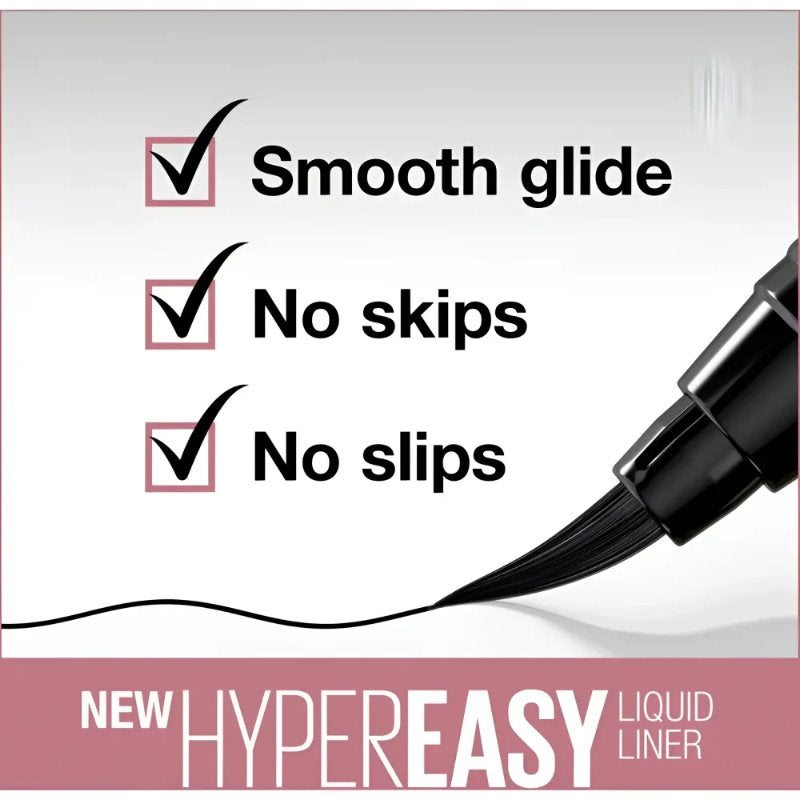 3x Maybelline Hyper Easy Liquid Pen Eyeliner 800 Pitch Black