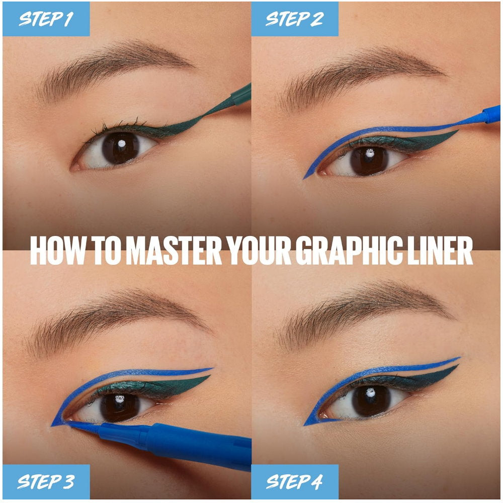 3x Maybelline Hyper Precise All Day Liquid Eye liner 710 Forest Brown