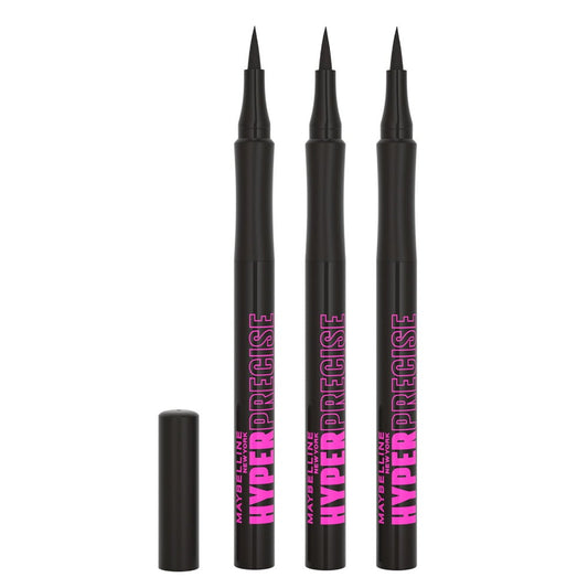 3x Maybelline Hyper Precise All Day Liquid Eye liner 700 Black