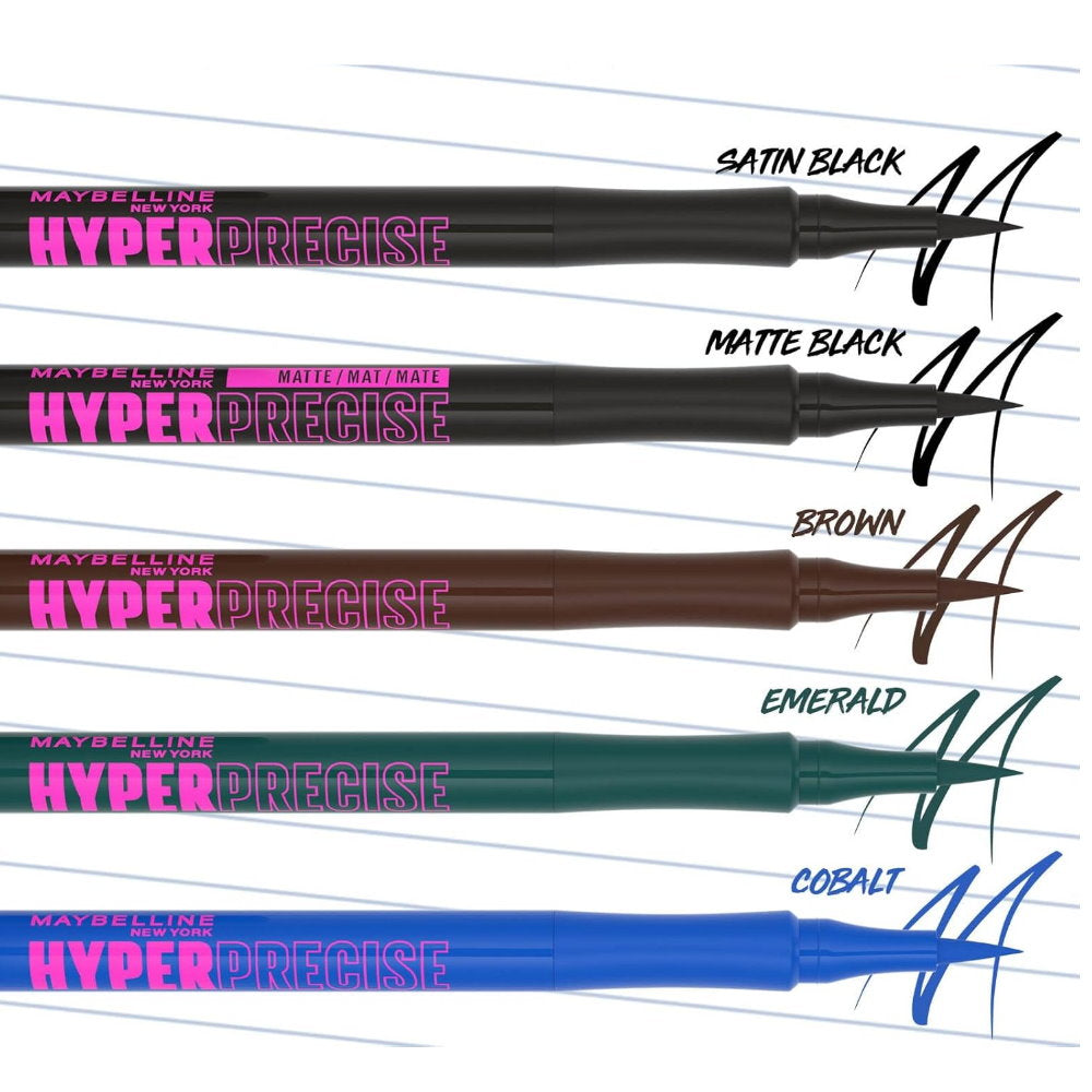 3x Maybelline Hyper Precise All Day Liquid Eye liner 700 Black