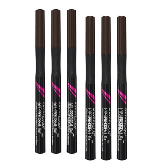 6x Maybelline Hyper Precise All Day Liquid Eyeliner 710 Forest Brown