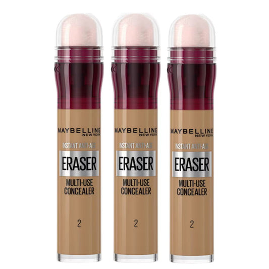 3x Maybelline Instant Age Rewind Eraser Multi-Use Concealer 6ml 130 Medium