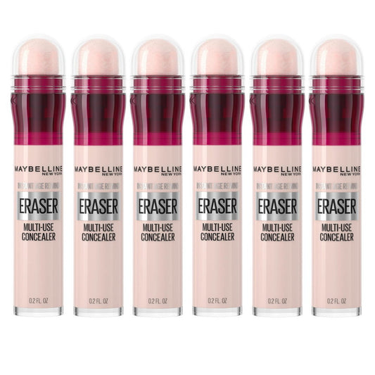 6x Maybelline Instant Age Rewind Eraser Multi-Use Concealer 6ml 120 Light