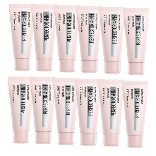 12x Maybelline Instant Age Rewind Instant Perfector 4 In 1 Matte Makeup 30ml Light Medium