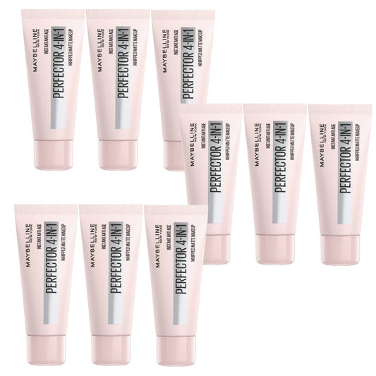 9x Maybelline Instant Age Rewind Instant Perfector 4 In 1 Matte Makeup 30ml Fair Light