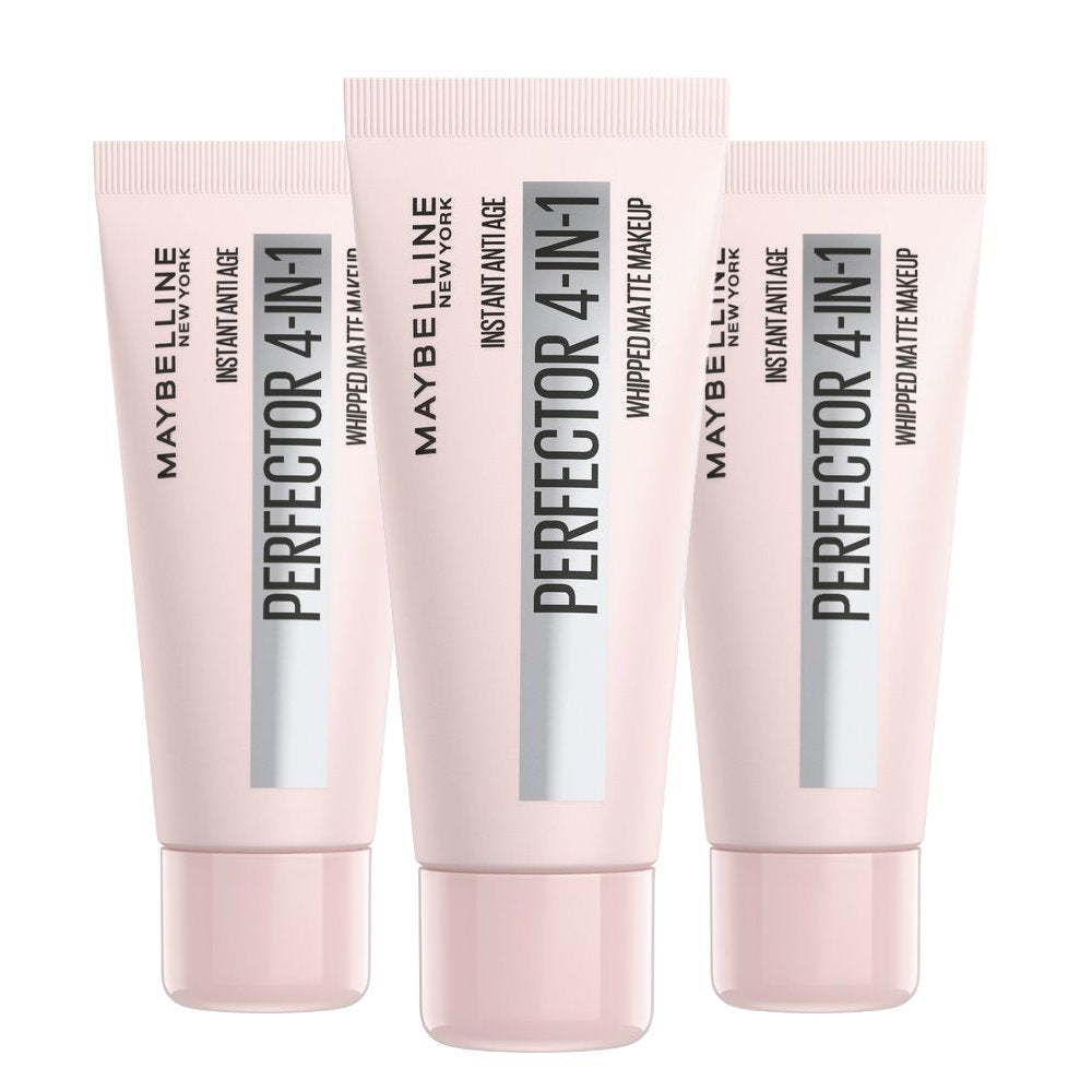 3x Maybelline Instant Age Rewind Instant Perfector 4 In 1 Matte Makeup 30ml Fair Light