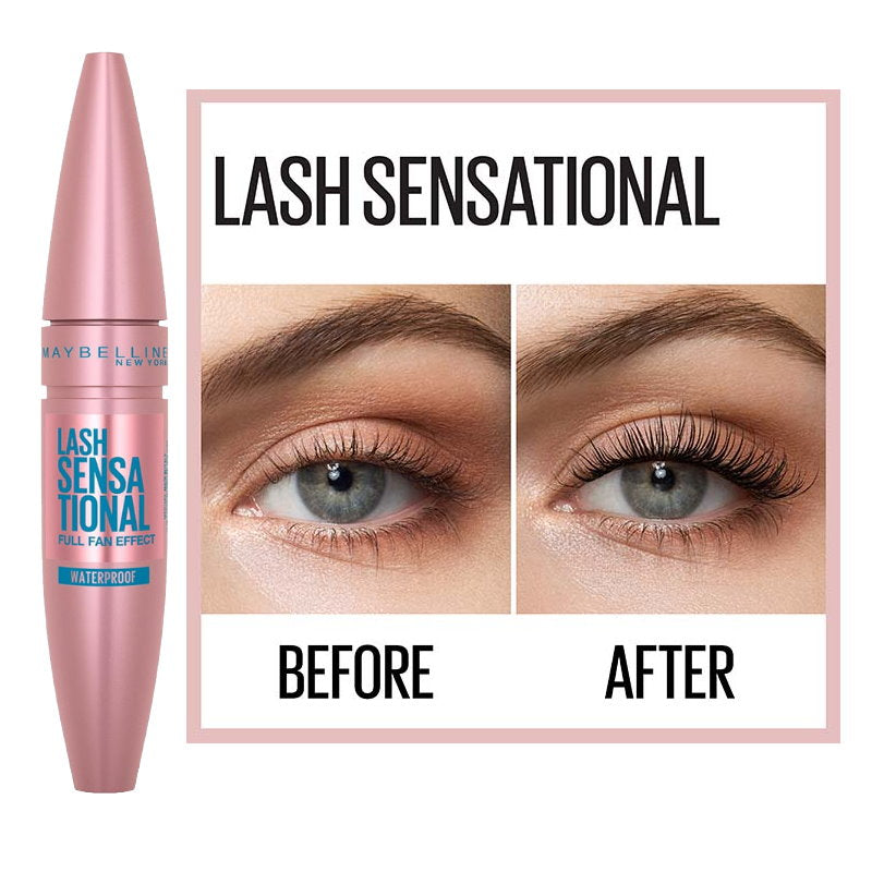 Maybelline Lash Sensational Full Fan Waterproof Mascara 9.4ml 01 Very Black