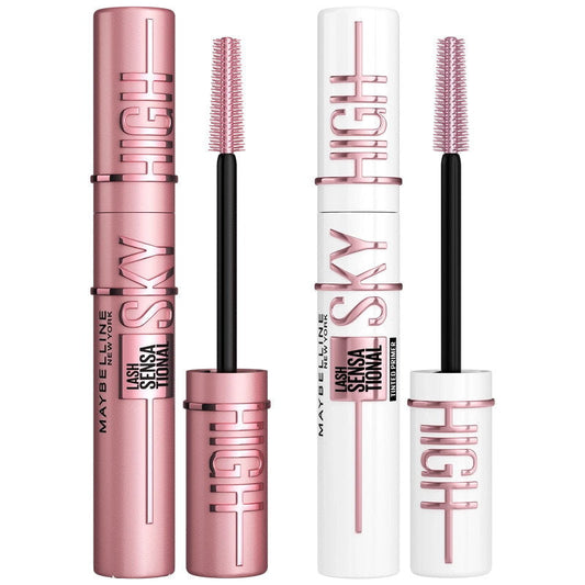 2pk Maybelline Lash Sensational Sky High Tinted Primer and Mascara 01 Very Black