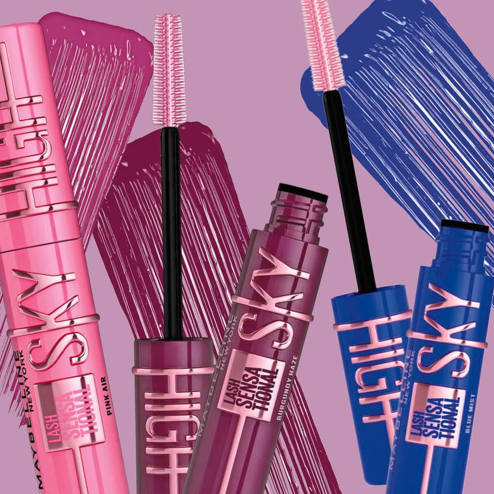 3x Maybelline Lash Sensational Sky High Mascara 7.2ml 797 Blue Mist