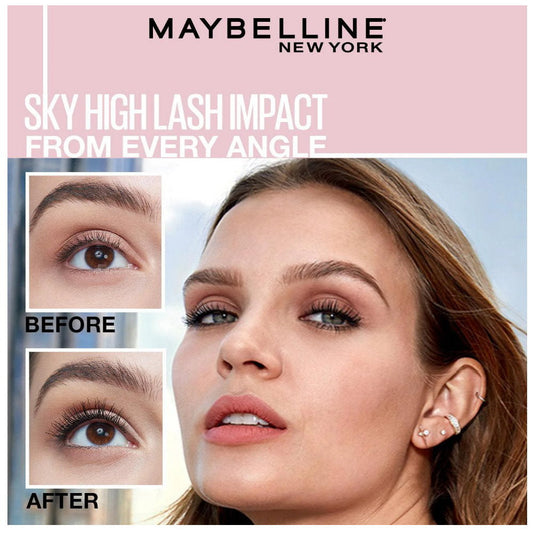 3x Maybelline Lash Sensational Sky High Mascara 7.2ml 799 Cosmic Black (carded)