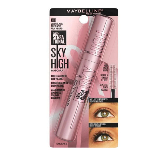 Maybelline Lash Sensational Sky High Washable Mascara 7.2ml 801 Very Black (carded)