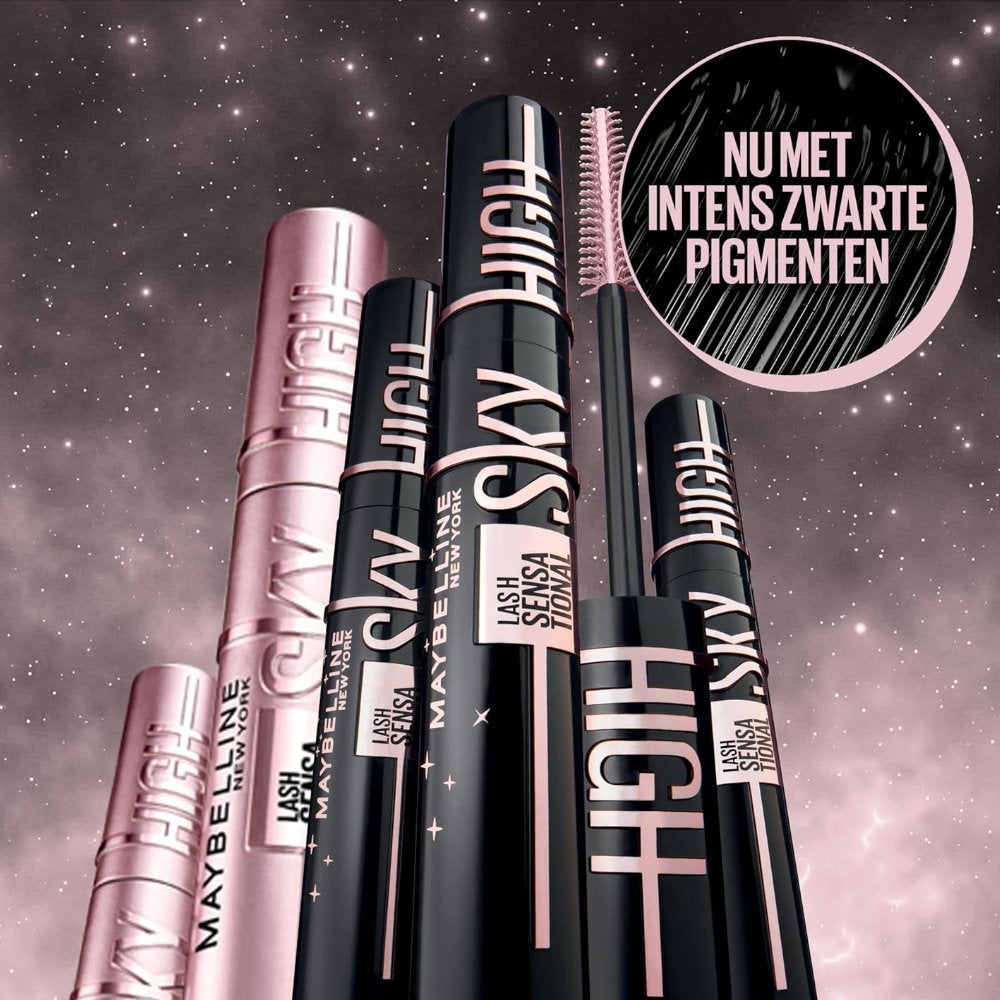 3x Maybelline Lash Sensational Sky High Washable Mascara 7.2ml Cosmic Black