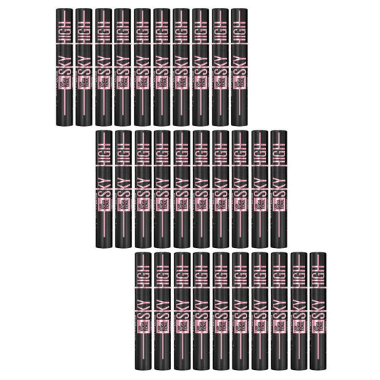 30x Maybelline Lash Sensational Sky High Washable Mascara 7.2ml Cosmic Black