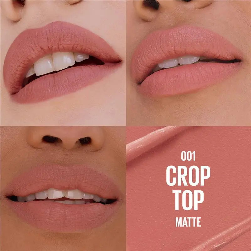 Maybelline Moisturising Serum Lipstick 001 Crop Top Matte