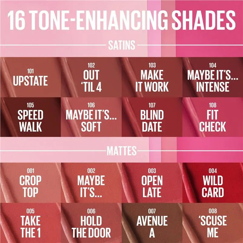 Maybelline Moisturising Serum Lipstick 101 Upstate Satin