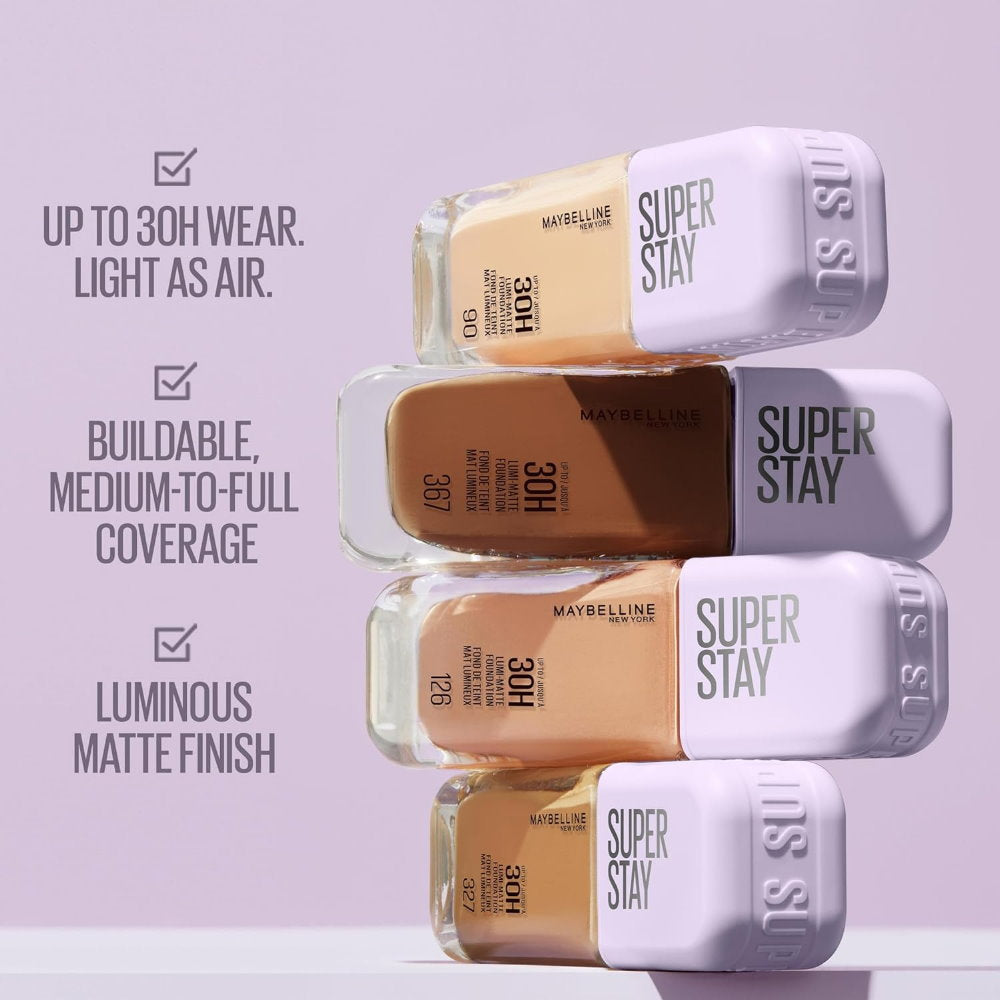 3x Maybelline Superstay Lumi Matte Foundation 35ml 115