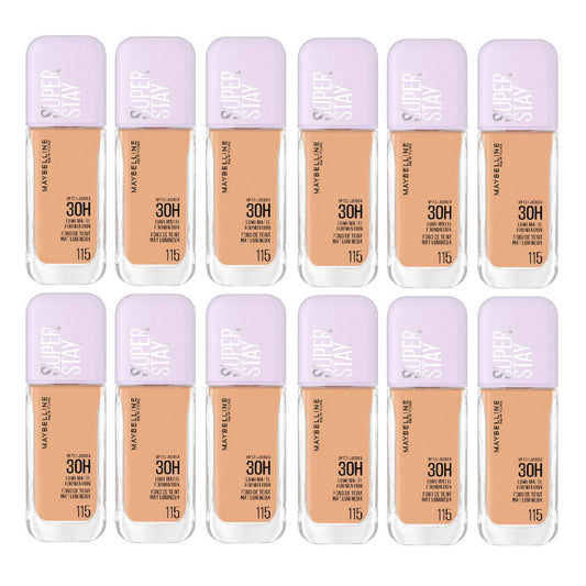 12x Maybelline Superstay Lumi Matte Foundation 35ml 115