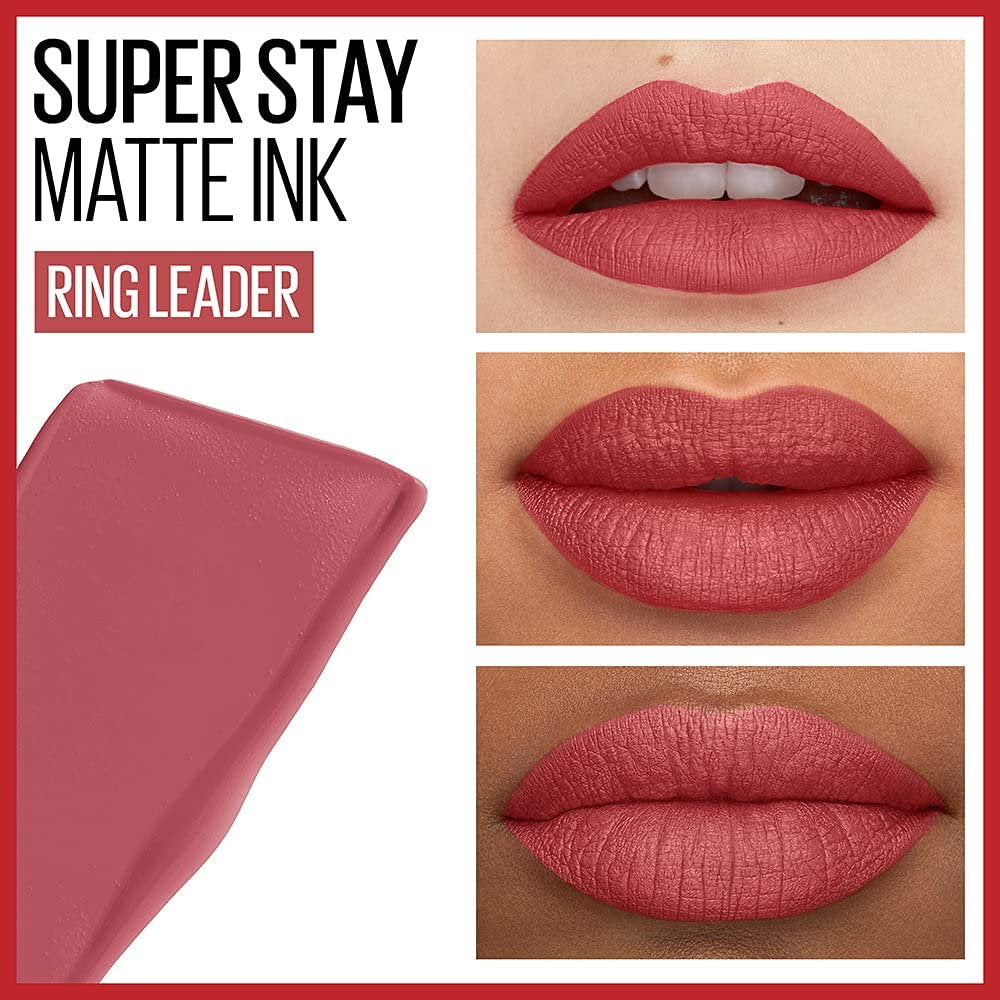 Shop Online Makeup Warehouse - 2 x Maybelline SuperStay Matte Ink Liquid Lipstick Pink - 175 Ringleader