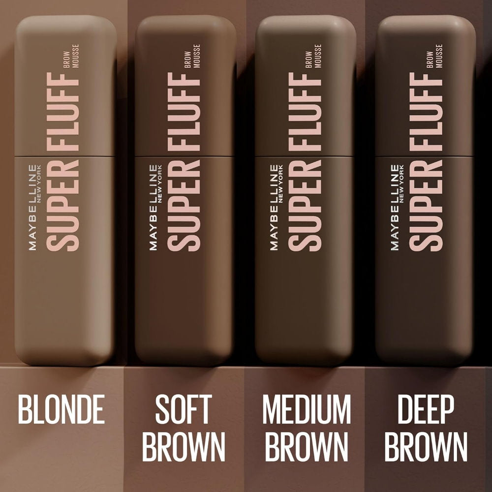 6x Maybelline Superfluff Brow Mousse 257 Medium Brown